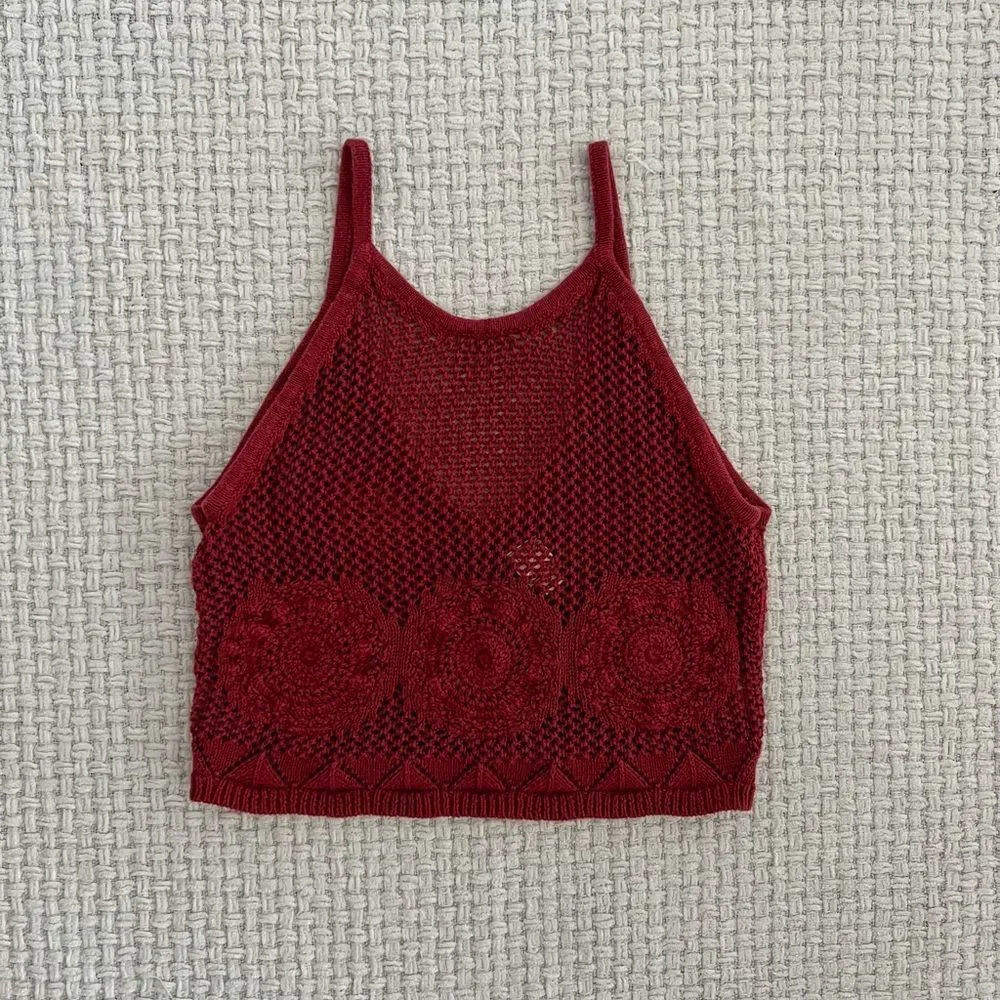 SOLD 𝅺PACSUN Crochet Tank Top - Picture 2 of 4